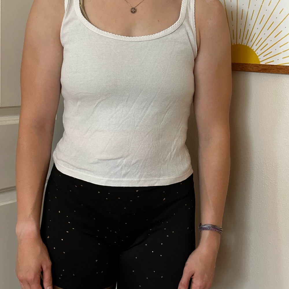 Wild Fable Crop Top Tank- White - Picture 3 of 4